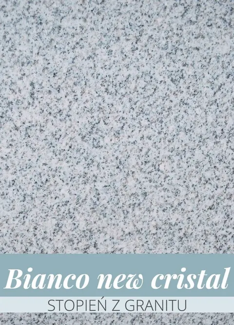 Podstopień z granitu Bianco new cristal POLER 100 x 15 x 2 cm