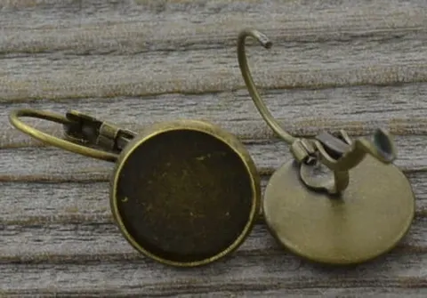 [10411] Baza kolczyka na biglu na kaboszon 12mm