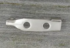 [50201] Agrafka klasyczna 20mm kolor srebra 10szt