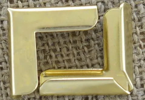 [k0505] Narożnik do książki złoty 19*19mm 3szt