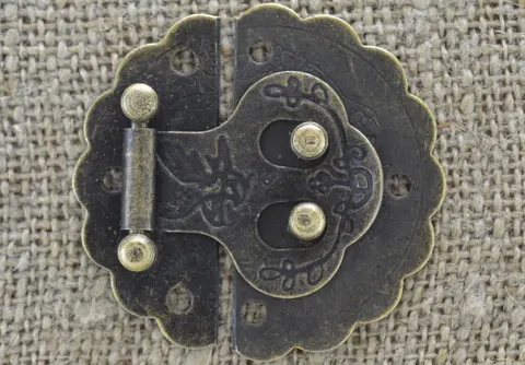 [k0801] Zamknięcie do szkatułki brąz 42*40mm