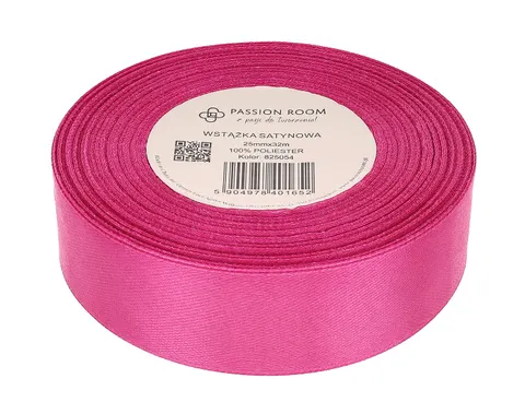 [825054] Wstążka satynowa 25mm 32mb magenta
