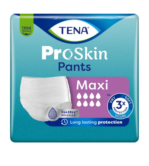 TENA PANTS ProSkin Maxi S (65-85 cm) Majtki Chłonne - 10 sztuk