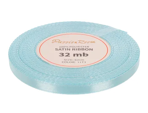 [86104] Wstążka satynowa 6mm 32mb jasnobłękitna