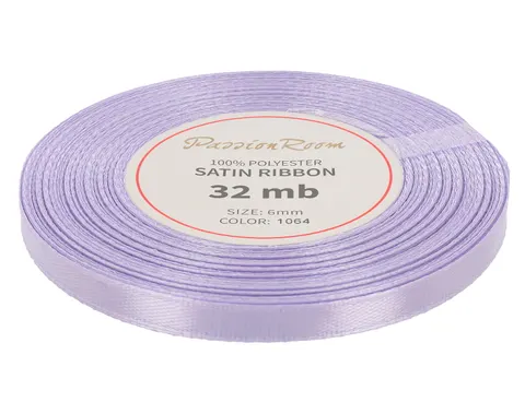 [86010] Wstążka satynowa 6mm 32mb lawendowa jasna