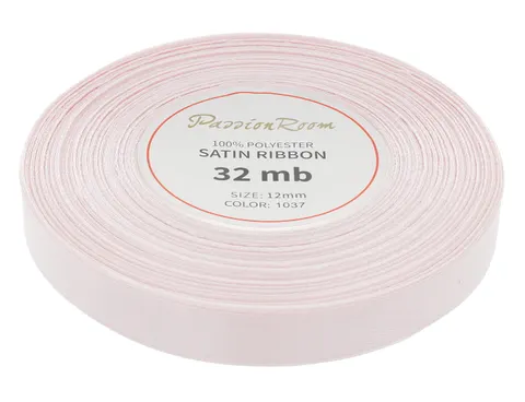 [812017] Wstążka satynowa 12mm 32mb bladoróżowa