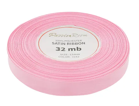 [812087] Wstążka satynowa 12mm pasteloworóżowa