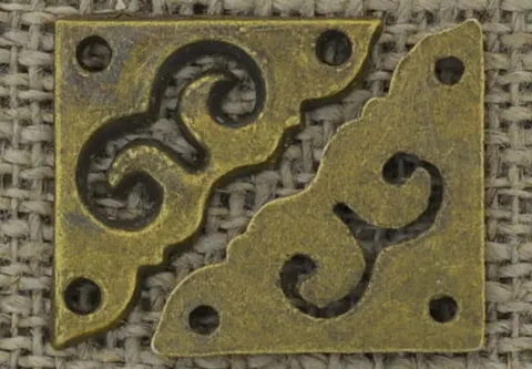 [k0513] Narożnik do książki kolor brąz 20*20mm