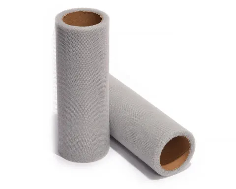 [715104] Tiul dekoracyjny na rolce 15cm 9m szary