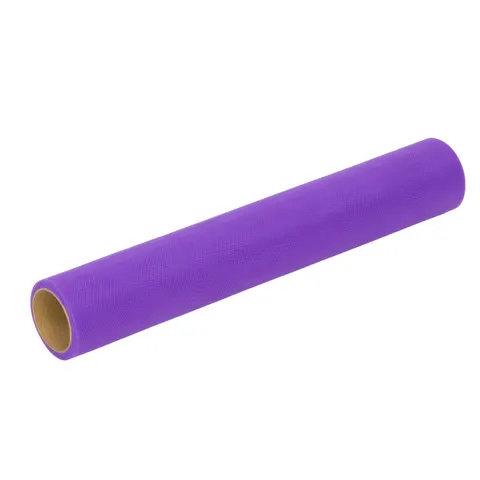 [717066] Tiul dekoracyjny na rolce 30cm 9m fioletowy