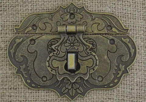 [k0807] Zamknięcie do szkatułki brąz 58*76mm