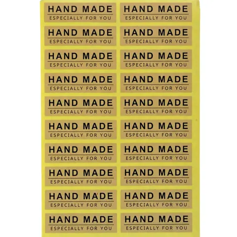 [72183] Naklejka z napisem "HAND MADE..." 55*15mm 20szt