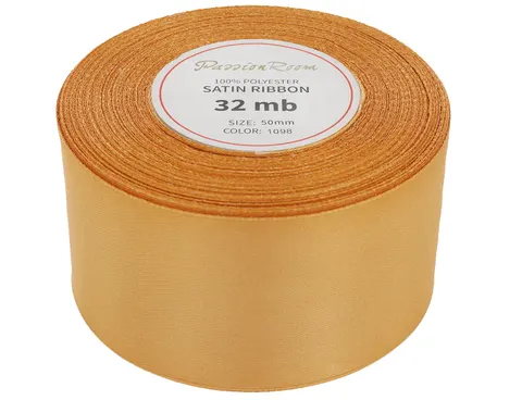 [850021] Wstążka satynowa 50mm 32mb miedziana