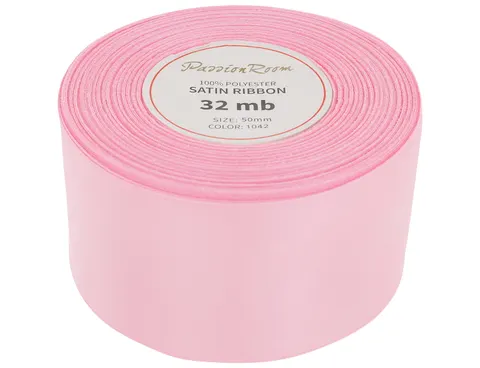 [850087] Wstążka satynowa 50mm pasteloworóżowa