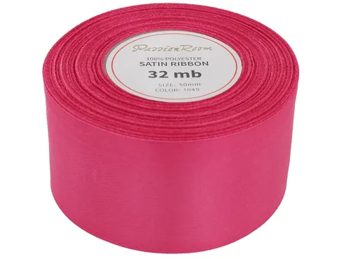 [850006] Wstążka satynowa 50mm 32mb fuksja