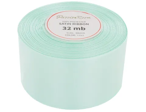 [850089] Wstążka satynowa 50mm 32mb miętowa