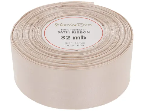 [838097] Wstążka satynowa 38mm 32mb nude