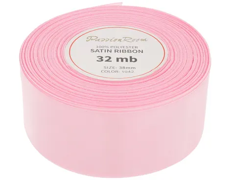 [838087] Wstążka satynowa 38mm pasteloworóżowa