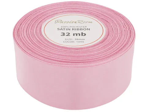 [838066] Wstążka satynowa 38mm 32mb ciemnoróżowa