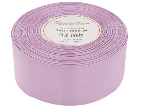 [838014] Wstążka satynowa 38mm 32mb lawendowa
