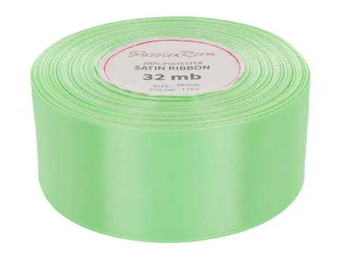 [838090] Wstążka satynowa 38mm 32mb pistacjowa