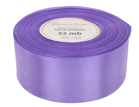 [838041] Wstążka satynowa 38mm 32mb jasnofioletowa