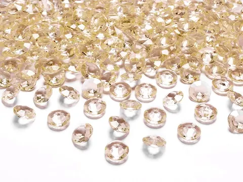 [55802] Konfetti diamentowe kryształki 100szt złote