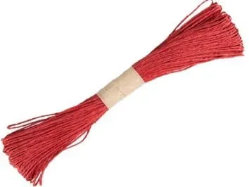 Sznurek papierowy w zwoju czerwony 45m 2mm