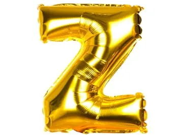 [d0343] Balon foliowy złoty literka Z