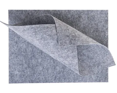 [55742] Filc dekoracyjny duży 30x40cm 2mm szary melanż