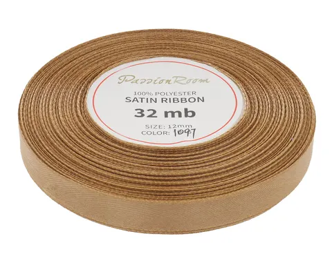 [812207] Wstążka satynowa 12mm 32mb orzechowa