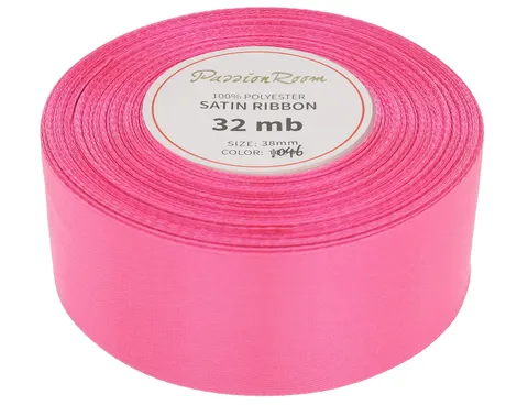 [838205] Wstążka satynowa 38mm 32mb różowy barbie