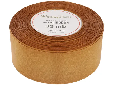 [838206] Wstążka satynowa 38mm 32mb cynamonowa
