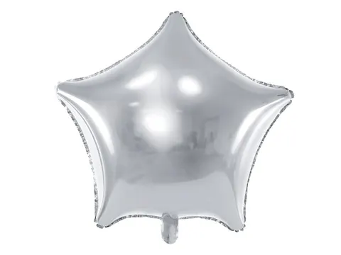 [d0363] Balon foliowy gwiazdka srebrna 45cm