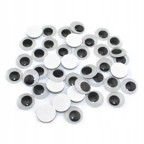 [550211] Oczy ruchome samoprzylepne 10mm 50szt