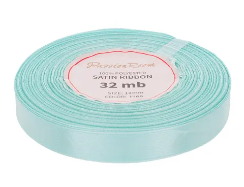 [812067] Wstążka satynowa 12mm 32mb błękitna