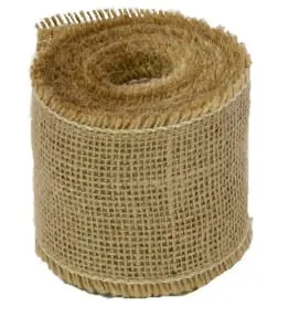 Wstążka jutowa naturalna 5cm 5mb obszyte brzegi