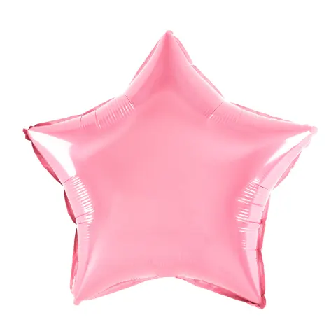 [d0621] Balon foliowy gwiazdka różowa 45cm