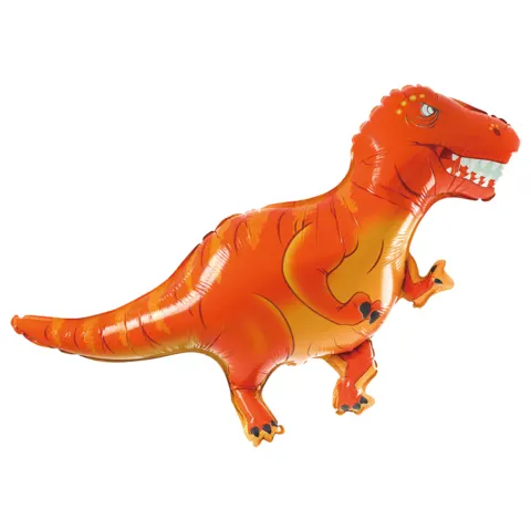 [d0627] Balon foliowy dinozaur tyranozaur czerwony 103*78cm