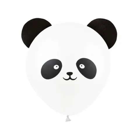 [d0387] Balony z nadrukiem panda 3szt samoprzylepne uszy