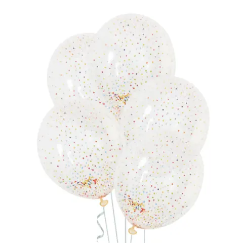 [d03004] Balony krystaliczne ze styropianowym konfetti 3szt