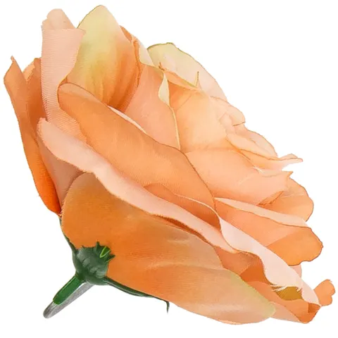 [w04023] Róża główka 13cm ciemno-morelowy