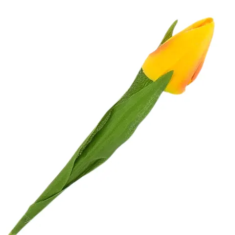 [w04036] Tulipan na gałązce 50cm żółto-pomarańczowy