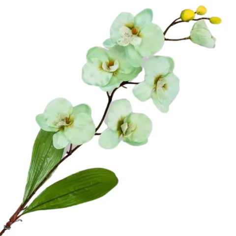 [w04137] Storczyk satynowy gałązka 75cm ciemnomiętowy