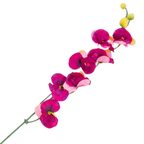[w04139] Storczyk drobny satynowy gałązka 70cm fioletowo-różowy