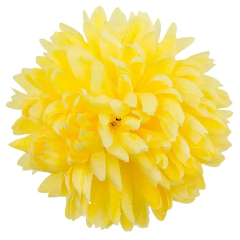 [68d8307] Główka chryzantema 16 płatków 14cm pastelowo-żółta