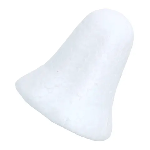 [608119] Dzwonek styropianowy bez serca 6,5cm biały
