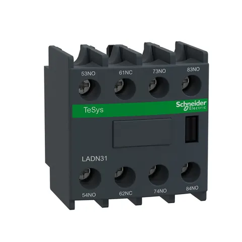 Styki pomocnicze 3NO+1NC (3Z+1R), montaż czołowy, zaciski śrubowe, Tesys Deca; LADN31, SCHNEIDER ELECTRIC