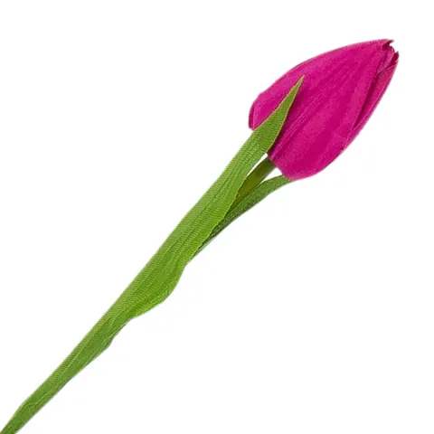 [w04335] Tulipan na gałązce 50cm fioletowo-różowy
