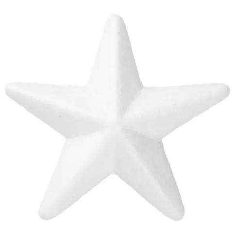 [60814] Gwiazdki styropianowe 3D 3cm białe 20szt